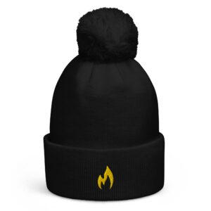 Pom pom beanie "Fire"