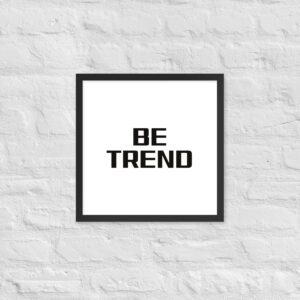 Framed photo paper poster