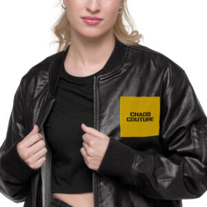 Leather Bomber Jacket -  Chaos Couture