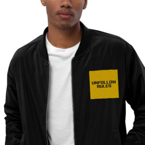 Streetwise Recycled Bomber – UNFOLLOW RULES