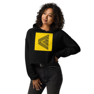 'Infinite Path' Crop Hoodie