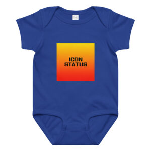 Baby jersey bodysuit "ICON STATUS"