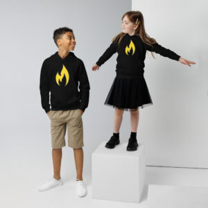 Kids eco hoodie "Fire Soul"