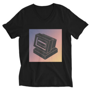 Unisex Short Sleeve V-Neck T-Shirt "Retro Core"