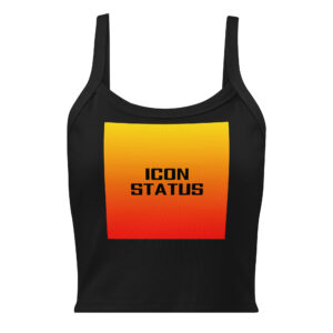 Women’s micro-rib tank top "ICON STATUS"